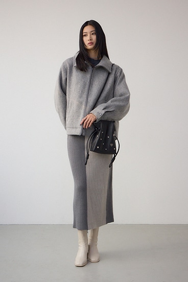 モチーフスタッズドローストリングバッグ 詳細画像