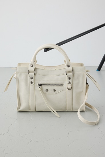 フェイクレザーハンドバッグ