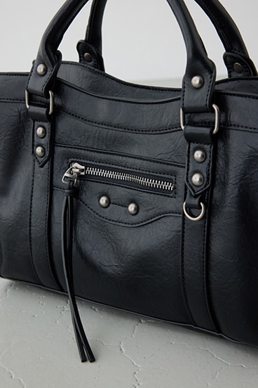 フェイクレザーハンドバッグ 詳細画像