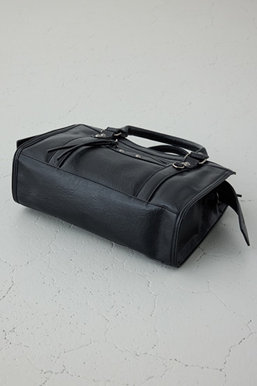 フェイクレザーハンドバッグ 詳細画像