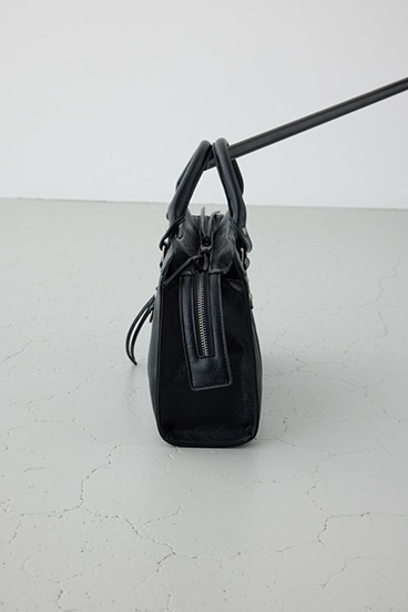 フェイクレザーハンドバッグ 詳細画像