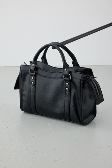 フェイクレザーハンドバッグ 詳細画像