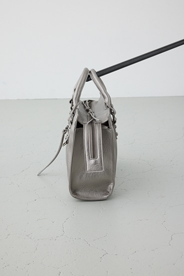 フェイクレザーハンドバッグ 詳細画像