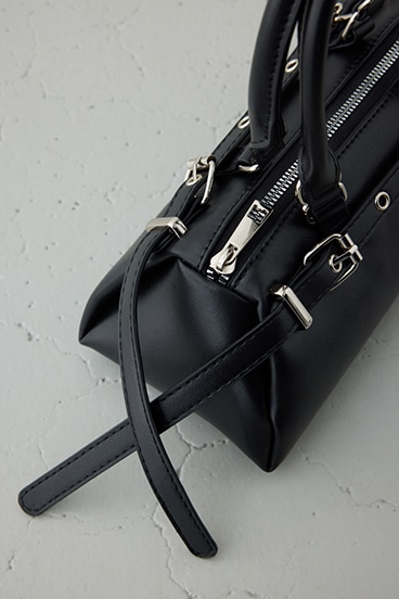 ベルトデザインレクタングルハンドバッグ 詳細画像