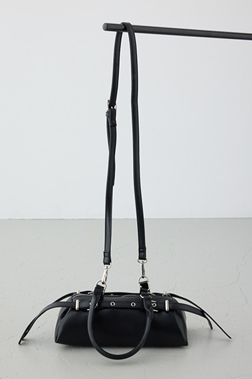 ベルトデザインレクタングルハンドバッグ 詳細画像