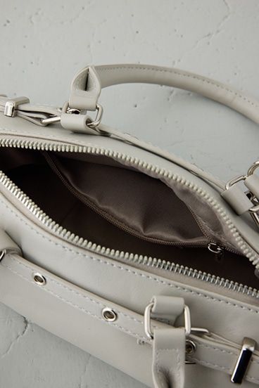 ベルトデザインレクタングルハンドバッグ 詳細画像