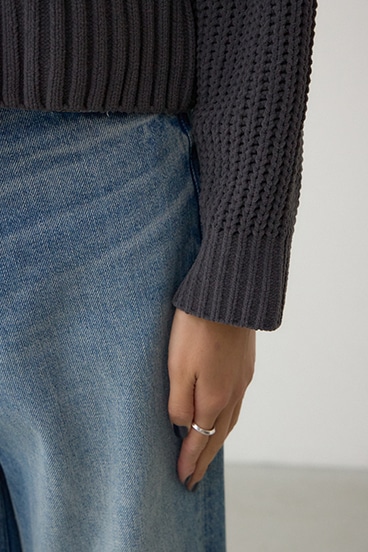 サイドレースアップケーブルニット 詳細画像