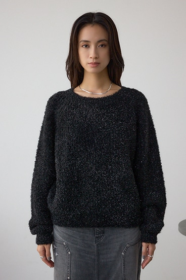 ラメシャギーニットトップス 詳細画像