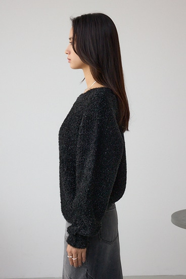 ラメシャギーニットトップス 詳細画像