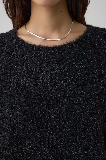 ラメシャギーニットトップス 詳細画像