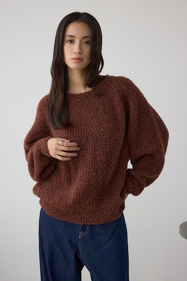 ラメシャギーニットトップス 詳細画像