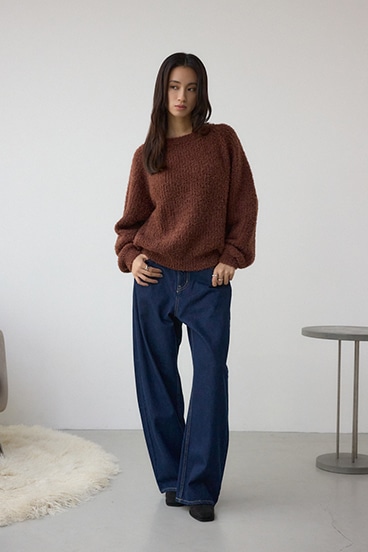 ラメシャギーニットトップス 詳細画像