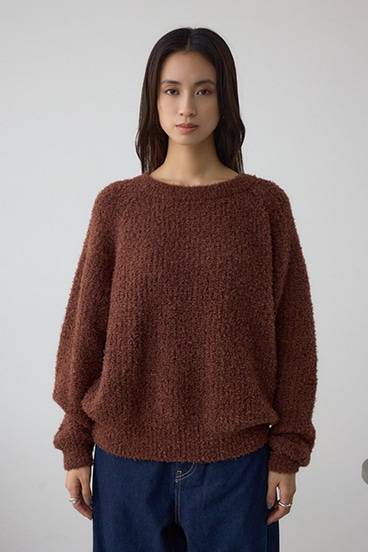 ラメシャギーニットトップス 詳細画像