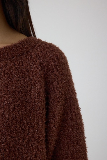 ラメシャギーニットトップス 詳細画像