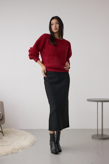 ラメシャギーニットトップス 詳細画像