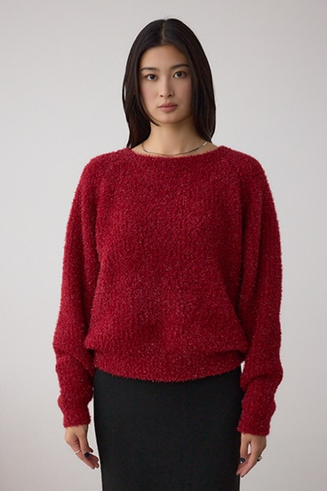 ラメシャギーニットトップス 詳細画像