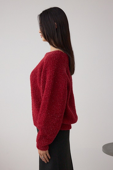 ラメシャギーニットトップス 詳細画像