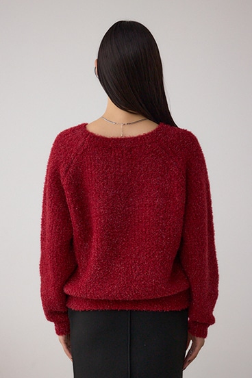 ラメシャギーニットトップス 詳細画像