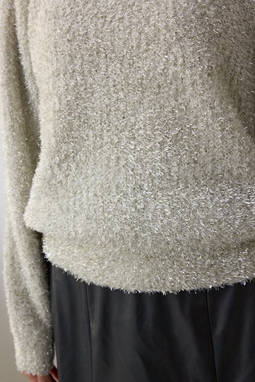 ラメシャギーニットトップス 詳細画像