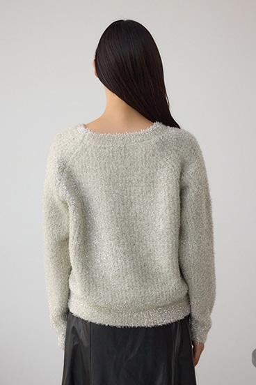 ラメシャギーニットトップス 詳細画像