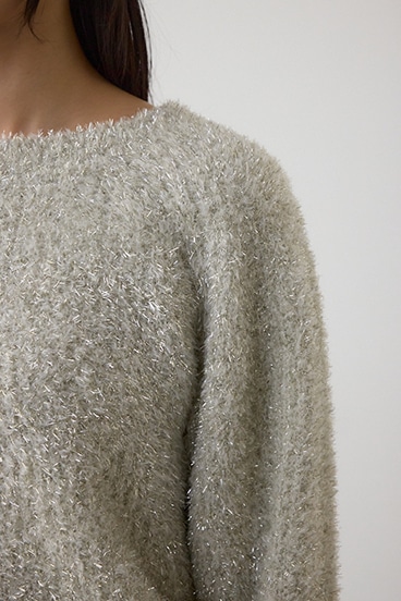 ラメシャギーニットトップス 詳細画像