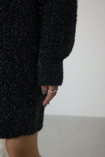 ラメシャギーニットワンピース 詳細画像