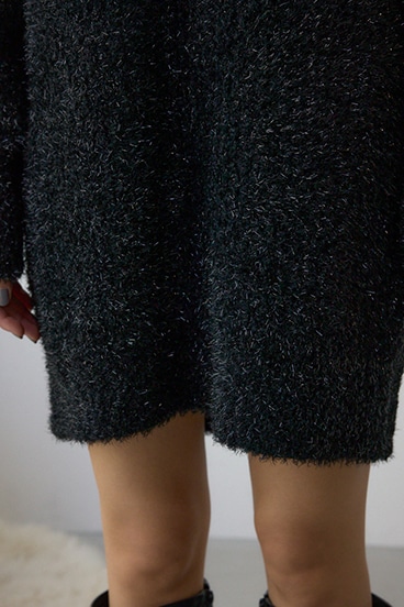 ラメシャギーニットワンピース 詳細画像