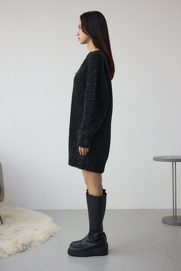 ラメシャギーニットワンピース 詳細画像