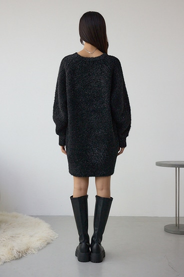 ラメシャギーニットワンピース 詳細画像