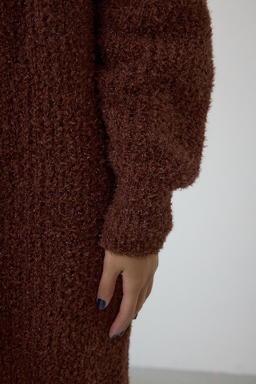 ラメシャギーニットワンピース 詳細画像