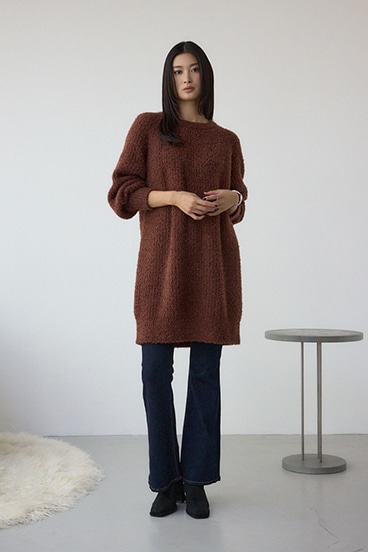 ラメシャギーニットワンピース 詳細画像