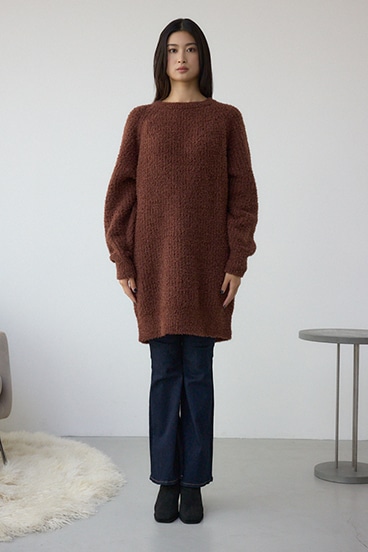 ラメシャギーニットワンピース 詳細画像