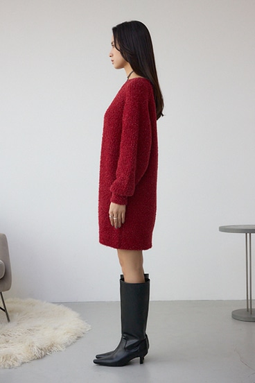 ラメシャギーニットワンピース 詳細画像