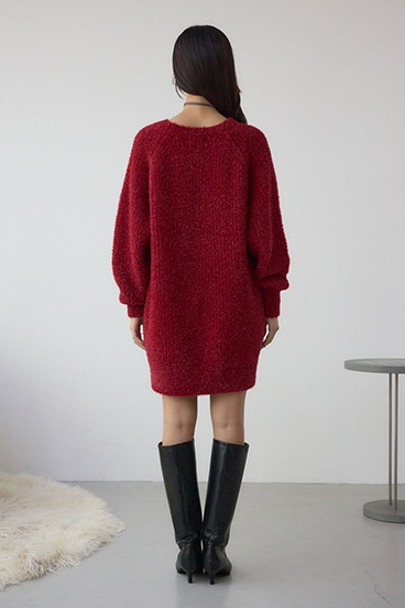 ラメシャギーニットワンピース 詳細画像