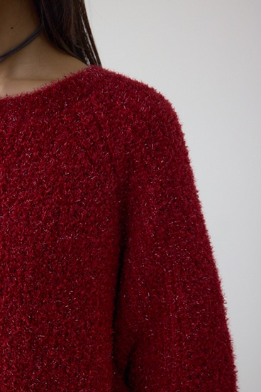 ラメシャギーニットワンピース 詳細画像