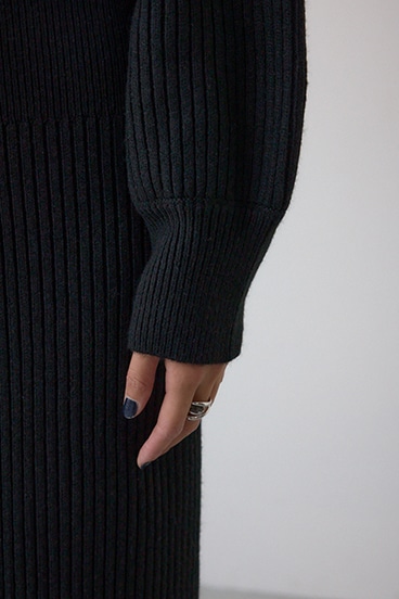 オフショルロングニットワンピース 詳細画像