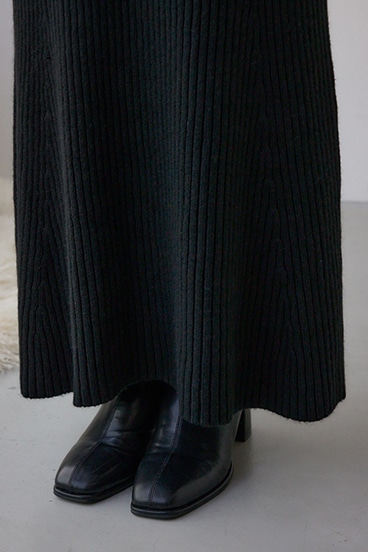 オフショルロングニットワンピース 詳細画像