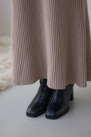 オフショルロングニットワンピース 詳細画像