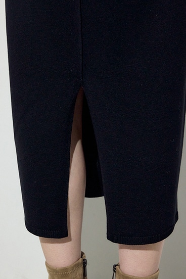 Wジップシャギーカーデセットニットワンピース 詳細画像