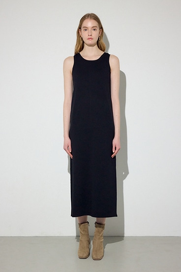 Wジップシャギーカーデセットニットワンピース 詳細画像