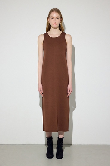 Wジップシャギーカーデセットニットワンピース 詳細画像