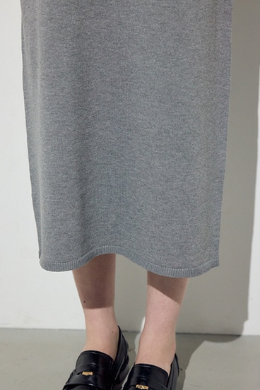 Wジップシャギーカーデセットニットワンピース 詳細画像