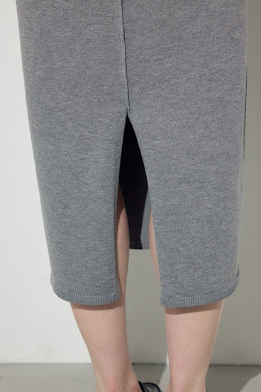 Wジップシャギーカーデセットニットワンピース 詳細画像