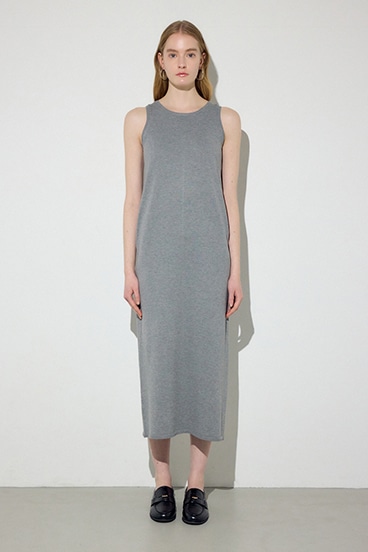 Wジップシャギーカーデセットニットワンピース 詳細画像