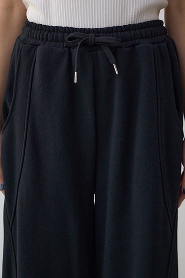 切り替えデザインスウェットワイドパンツ 詳細画像