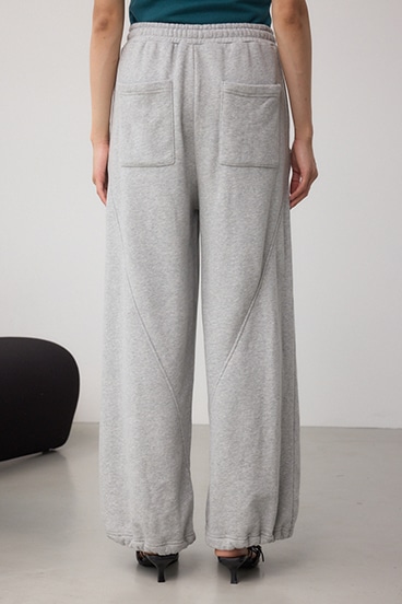 切り替えデザインスウェットワイドパンツ 詳細画像