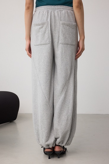 切り替えデザインスウェットワイドパンツ 詳細画像