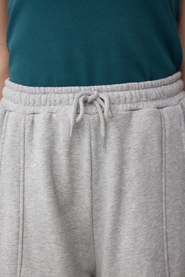 切り替えデザインスウェットワイドパンツ 詳細画像