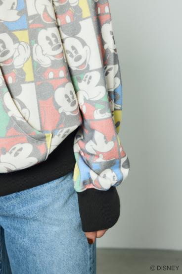 AD総柄グラフィックパーカー / MICKEY 詳細画像