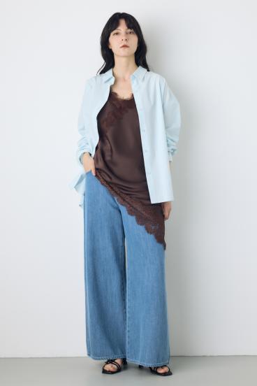 AZUL DENIM 甘撚りバギーパンツ 詳細画像